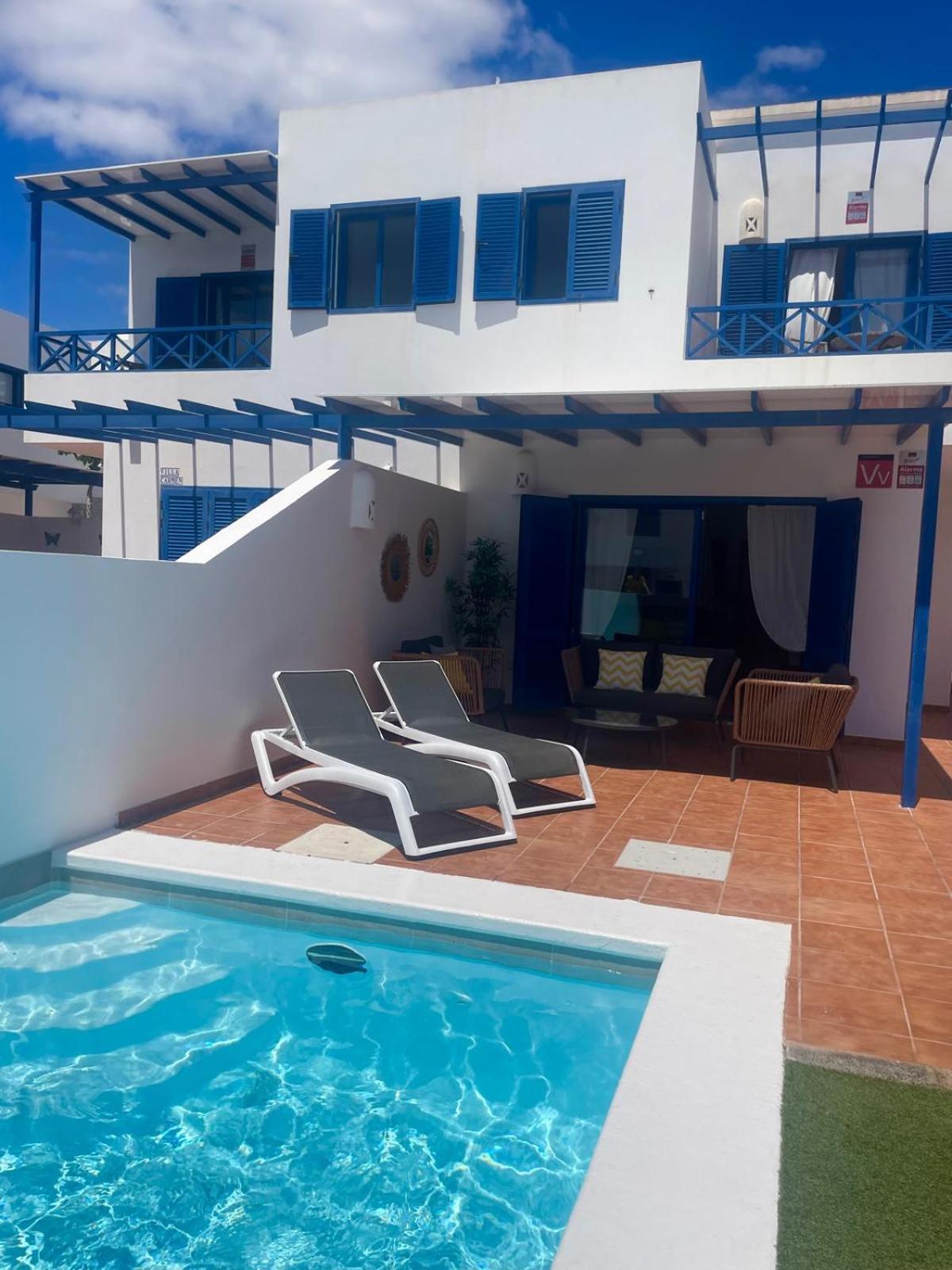 Villa Optimist Rubicon Piscina Climatizable, Frente Al Mar プラヤ・ブランカ エクステリア 写真